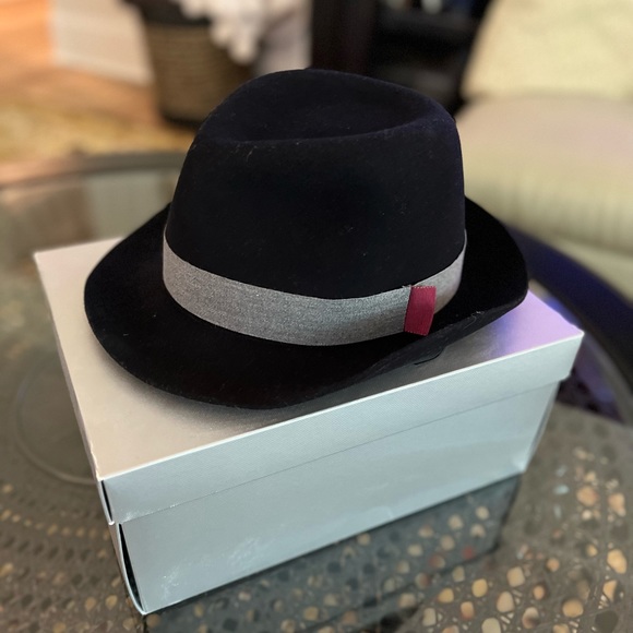 Kaminski Brock Fedora in Dark RoyalSlate